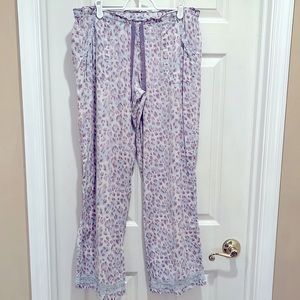 Victoria’s Secret blue & lilac pj flannel bottoms